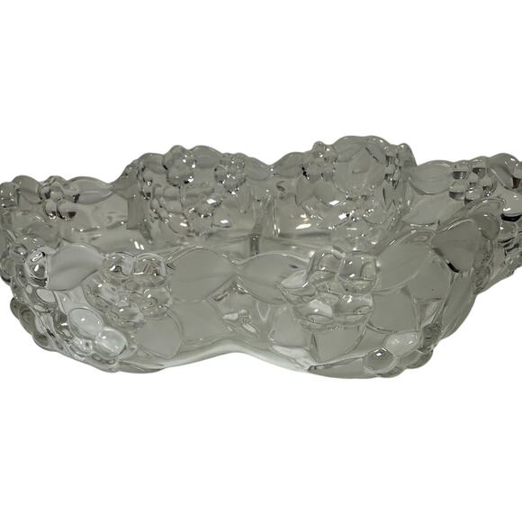 Mikasa Walther Crystal Carmen 4-Part Divided Relish Dish 10" Vintage - Picture 4 of 5